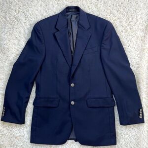Michael Kors Blazer Suit Jacket Button Down 100% Wool‎ Black Men's 36R Used